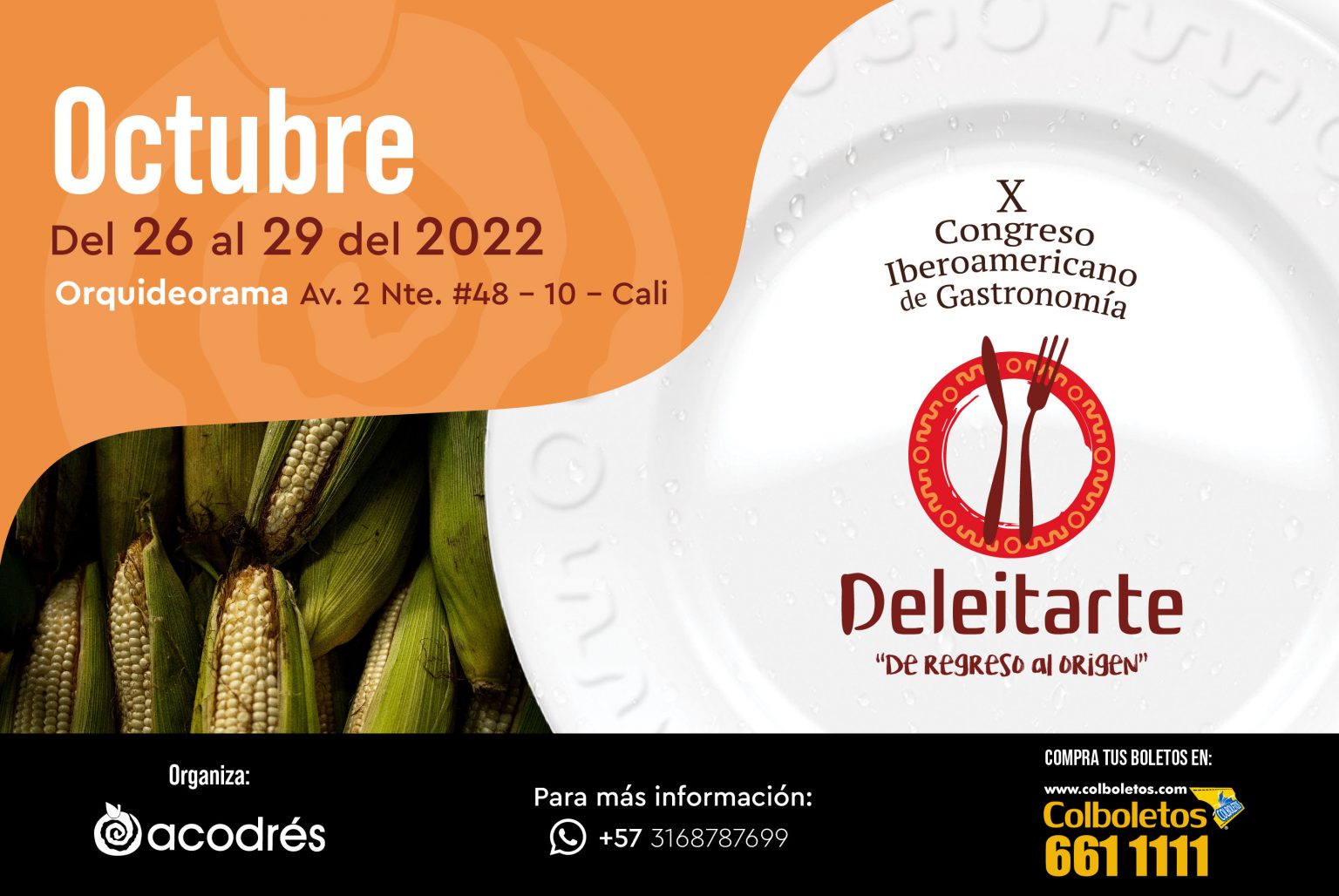 X Congreso Iberoamericano de Gastronomía Deleitarte en Cali, Colombia 2022
